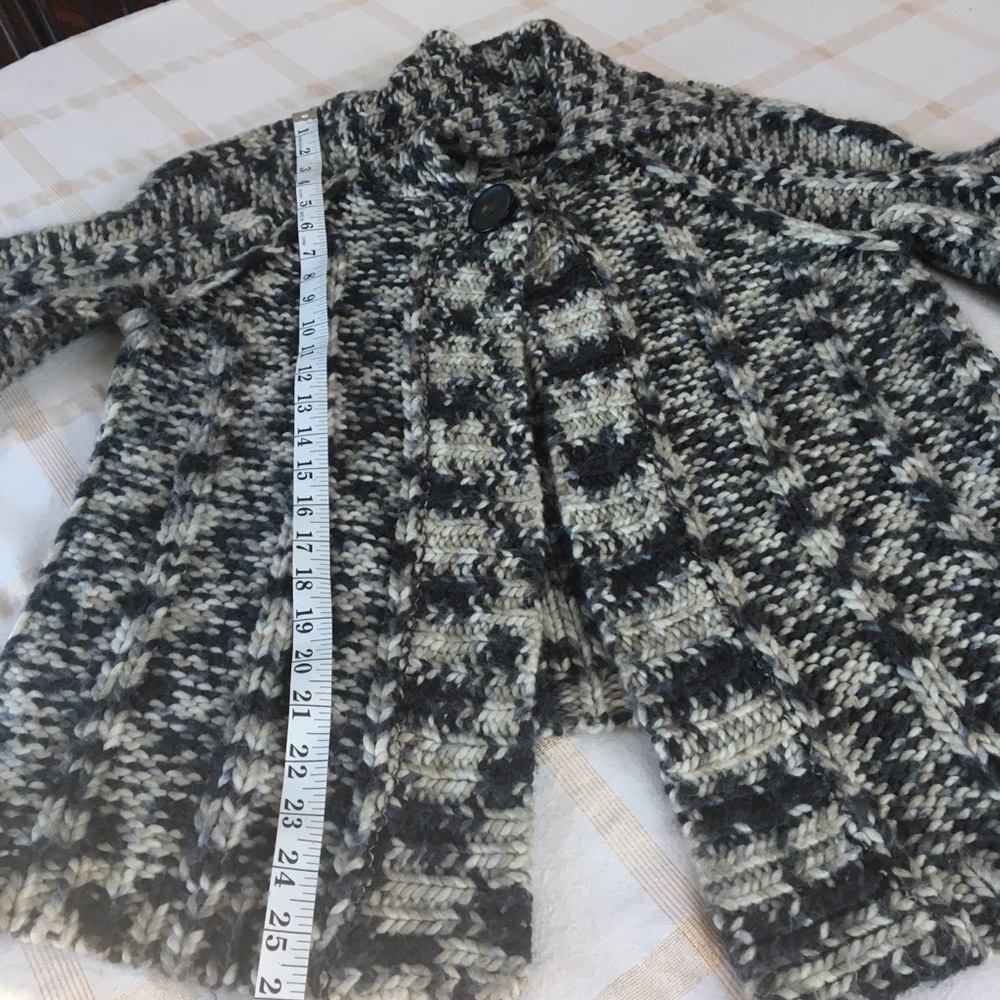 LEO & NICOLE LG BLUE-GRAY, LIGHT GRAY, & DARK GRAY WOOL BLEND KNIT SWEATER - Picture 9 of 9